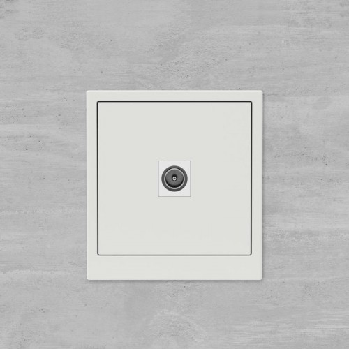 Розетка телевизионная одиночная TV KANT бел. песок DKC 7010503