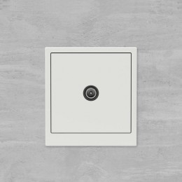 Розетка телевизионная проходная TV KANT бел. песок DKC 7010513