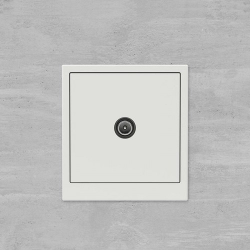 Розетка телевизионная проходная TV KANT бел. песок DKC 7010513