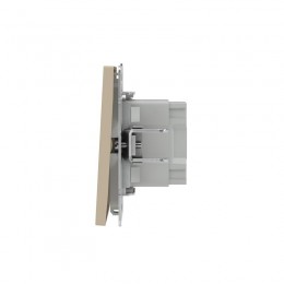 Выключатель 1-кл. KANT с подсветкой ванильн. марципан DKC 7015133