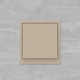 Выключатель 1-кл. KANT с подсветкой ванильн. марципан DKC 7015133