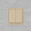 Выключатель 2-кл. KANT ванильн. марципан DKC 7015104