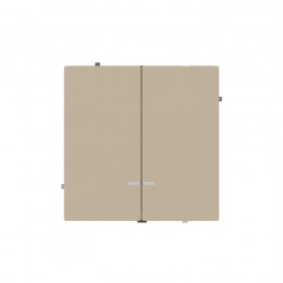 Выключатель 2-кл. KANT с подсветкой ванильн. марципан DKC 7015134