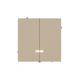 Выключатель 2-кл. KANT с подсветкой ванильн. марципан DKC 7015134