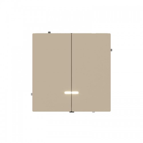 Выключатель 2-кл. KANT с подсветкой ванильн. марципан DKC 7015134