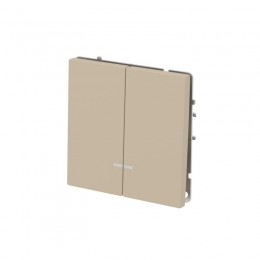 Выключатель 2-кл. KANT с подсветкой ванильн. марципан DKC 7015134