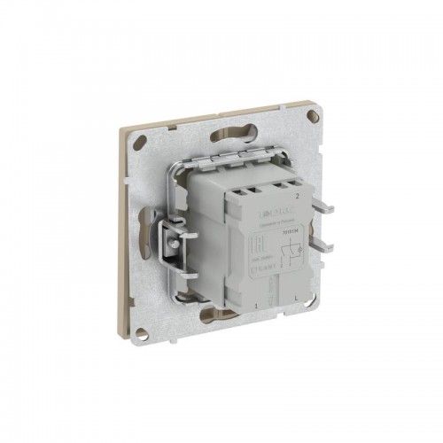 Выключатель 2-кл. KANT с подсветкой ванильн. марципан DKC 7015134