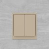Переключатель 2-кл. KANT ванильн. марципан DKC 7015114