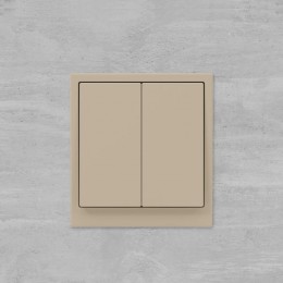 Переключатель 2-кл. KANT ванильн. марципан DKC 7015114