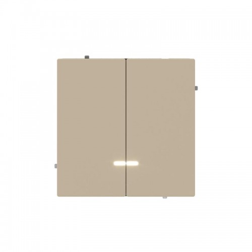 Переключатель 2-кл. KANT с подсветкой ванильн. марципан DKC 7015144