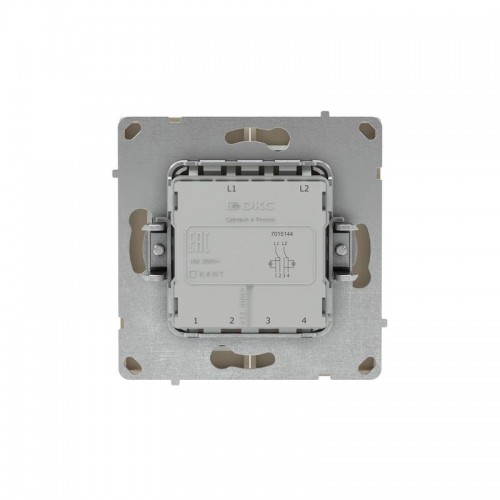 Переключатель 2-кл. KANT с подсветкой ванильн. марципан DKC 7015144