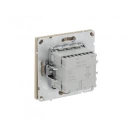 Переключатель 2-кл. KANT с подсветкой ванильн. марципан DKC 7015144