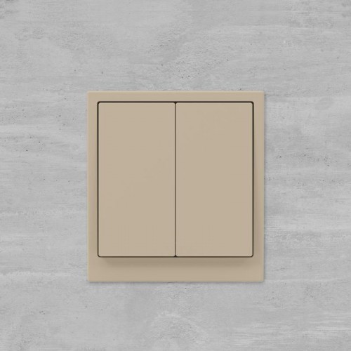 Кнопка 2-кл. KANT ванильн. марципан DKC 7015154