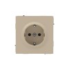 Розетка силовая KANT 2P+E защ. шторки ванильн. марципан DKC 7015003