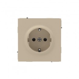 Розетка силовая KANT 2P+E защ. шторки ванильн. марципан DKC 7015003