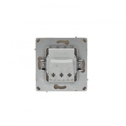 Розетка силовая KANT 2P+E защ. шторки ванильн. марципан DKC 7015003
