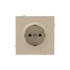 Розетка силовая KANT 2P+E защ. шторки ванильн. марципан DKC 7015033