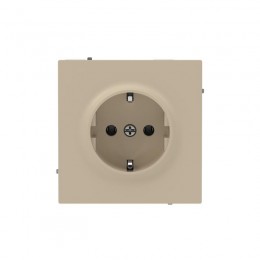 Розетка силовая KANT 2P+E защ. шторки ванильн. марципан DKC 7015033