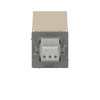 Розетка силовая KANT IP44 2P+E защ. шторки с крышкой ванильн. марципан DKC 7015013