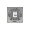 Розетка компьютерная 1-м KANT RJ45 кат.5E без шторки ванильн. марципан DKC 7015663