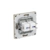 Розетка компьютерная 2-м KANT RJ45 кат.6A без шторки ванильн. марципан DKC 7015674