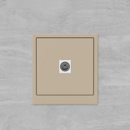 Розетка телевизионная одиночная TV KANT ванильн. марципан DKC 7015503