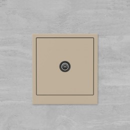 Розетка телевизионная проходная TV KANT ванильн. марципан DKC 7015513