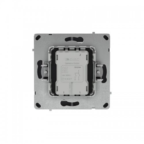 Выключатель 2-кл. KANT черн. уголь DKC 7012104