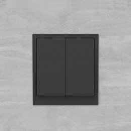 Выключатель 2-кл. KANT черн. уголь DKC 7012104