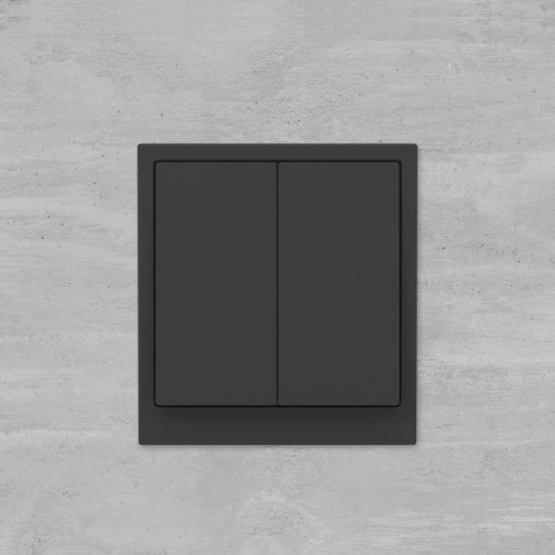 Выключатель 2-кл. KANT черн. уголь DKC 7012104