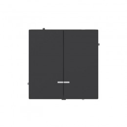 Выключатель 2-кл. KANT с подсветкой черн. уголь DKC 7012134