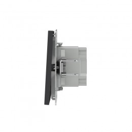 Выключатель 2-кл. KANT с подсветкой черн. уголь DKC 7012134