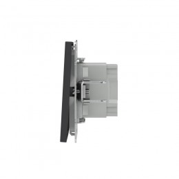 Переключатель 1-кл. KANT с подсветкой черн. уголь DKC 7012143