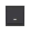 Переключатель 1-кл. KANT с подсветкой черн. уголь DKC 7012143