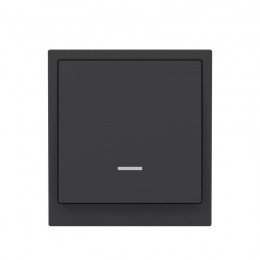 Переключатель 1-кл. KANT с подсветкой черн. уголь DKC 7012143