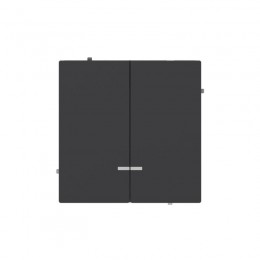 Переключатель 2-кл. KANT с подсветкой черн. уголь DKC 7012144