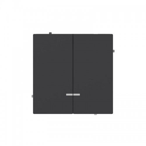 Переключатель 2-кл. KANT с подсветкой черн. уголь DKC 7012144