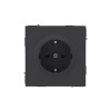Розетка силовая KANT 2P+E защ. шторки черн. уголь DKC 7012003