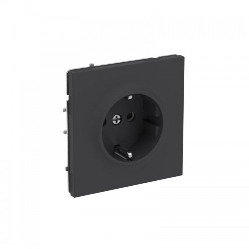 Розетка силовая KANT 2P+E защ. шторки черн. уголь DKC 7012003