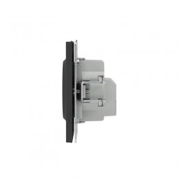 Розетка силовая KANT 2P+E защ. шторки черн. уголь DKC 7012003