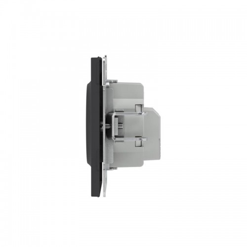 Розетка силовая KANT 2P+E защ. шторки черн. уголь DKC 7012003