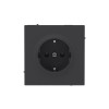 Розетка силовая KANT 2P+E без шторки черн. уголь DKC 7012033