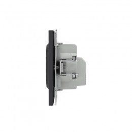 Розетка силовая KANT 2P+E без шторки черн. уголь DKC 7012033