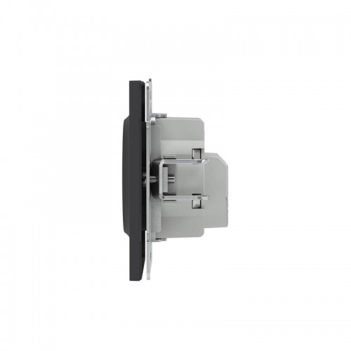 Розетка силовая KANT 2P+E без шторки черн. уголь DKC 7012033