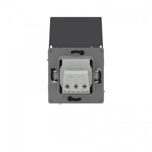 Розетка силовая KANT IP44 2P+E защ. шторки с крышкой черн. уголь DKC 7012013