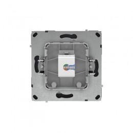 Розетка компьютерная 1-м KANT RJ45 кат.5E без шторки черн. уголь DKC 7012663