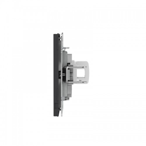 Розетка компьютерная 1-м KANT RJ45 кат.5E без шторки черн. уголь DKC 7012663