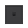 Розетка компьютерная 1-м KANT RJ45 кат.5E без шторки черн. уголь DKC 7012663