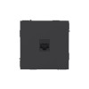 Розетка компьютерная 1-м KANT RJ45 кат.6A без шторки черн. уголь DKC 7012673