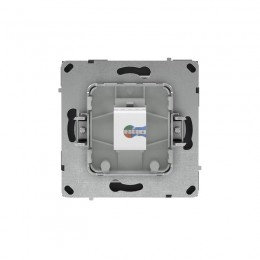 Розетка компьютерная 1-м KANT RJ45 кат.6A без шторки черн. уголь DKC 7012673